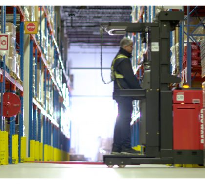 Forklift driver